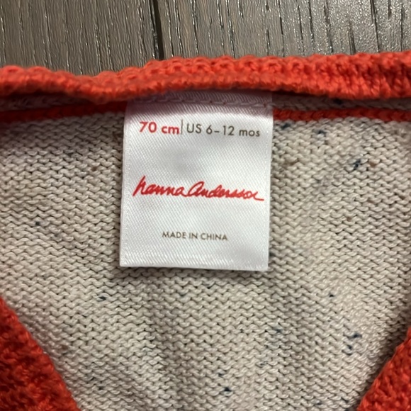 Hanna Andersson Knit Cardigan 6-12 Months - Picture 2 of 4